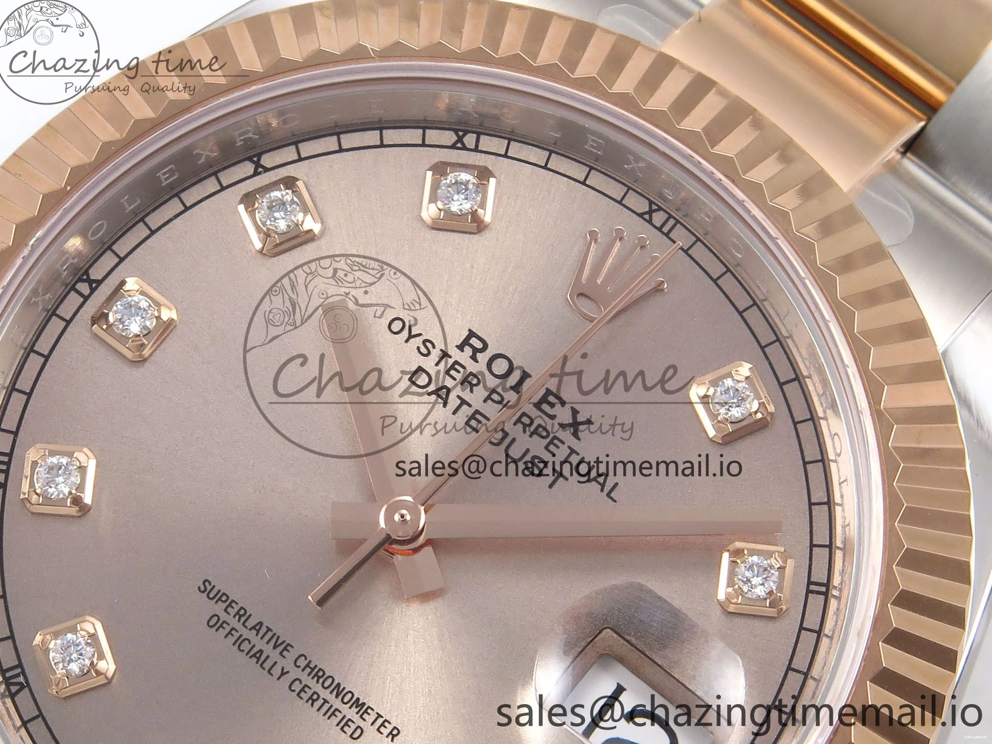 SH3235（Gain Diamonds Oyster 904L DateJust 126331 Steel Dial ARF RG on Edition 41 SS Bracelet 1:1 Weight） Best RG 0517